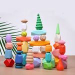Picture of Wooden Stacking Rocks Balance