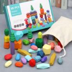 Picture of Wooden Stacking Rocks Balance