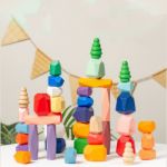 Picture of Wooden Stacking Rocks Balance