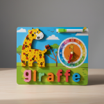 Picture of Giraffe Learning Board